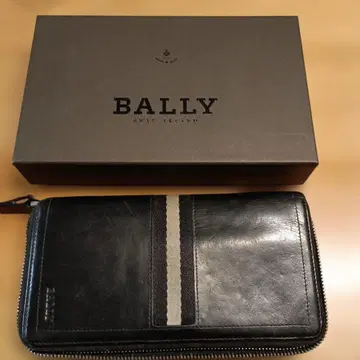 BALLY 장지갑 라운드 지퍼 블랙