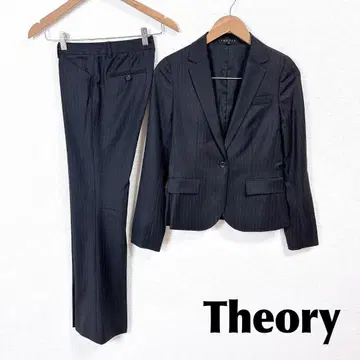 [ 새상품급 ] theory 수트 셋업 0/X0 스트라이프 블랙