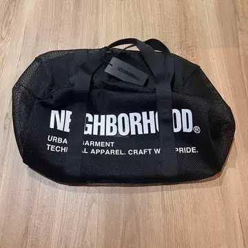 NEIGHBORHOOD 메쉬 보스턴 백 블랙