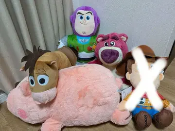 토이스토리 봉제 인형 4종 세트 버즈 로쏘 불스아이 햄