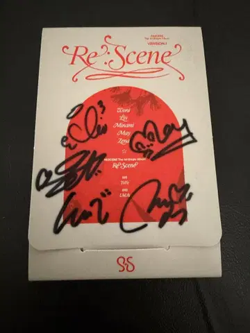 RESCENE 친필 사인 앨범 (QRver.)