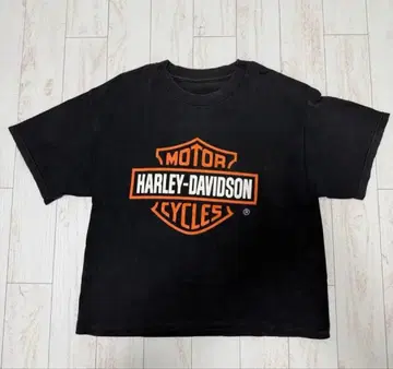 Harley-Davidson 로고 프린트 T셔츠 블랙