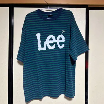 Lee 보더 T셔츠 로고 프린트