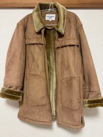 KANSAI YAMAMOTO HOMME 무스탕 코트 브라운
