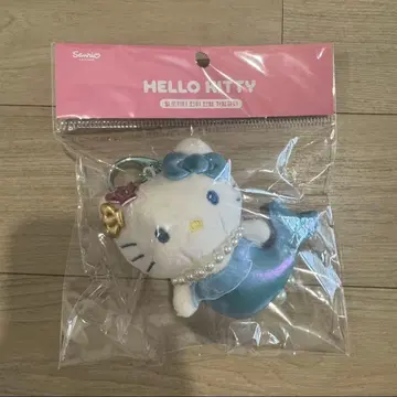 한국 한정 산리오 헬로키티 인어 키링