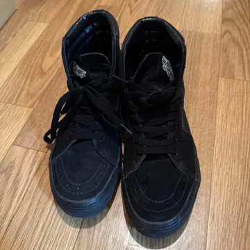VANS 블랙 스케이트 하이 26cm 캔버스 하이컷 스니커즈