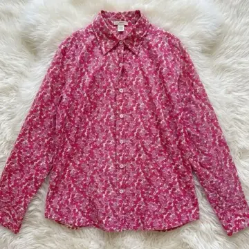 J.Crew 제이크루 리버티 블라우스 꽃무늬 코튼 M 핑크