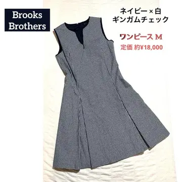 Brooks Brothers 깅엄 체크 원피스 M 슬리브리스