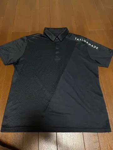 TaylorMade 골프 피케 셔츠 블랙 XO 사이즈