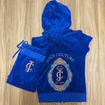 [레어] Juicy Couture 벨로아 셋업 블루