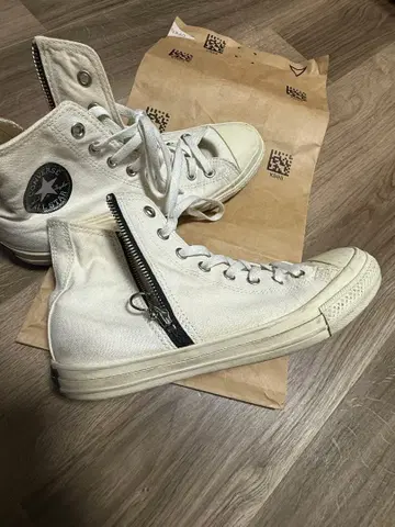 Converse 올스타 하이컷 사이드 지퍼 화이트