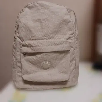 kipling 경량 나일론 백팩 베이지
