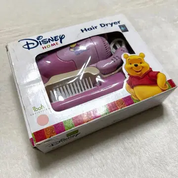 Disney HOME 곰돌이 푸 헤어 드라이어와 브러쉬 세트