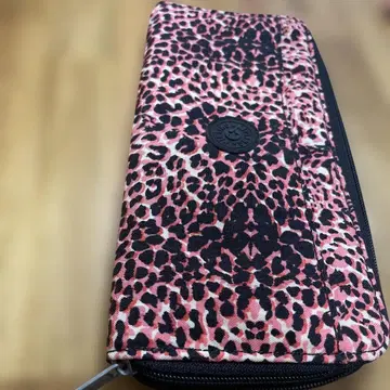 Kipling 장지갑 레오파드 무늬