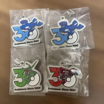 포켓몬 30주년 메탈 참 가챠 카이오거, 레쿠자, 그란돈