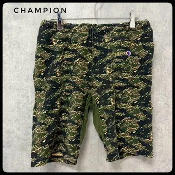 Champion 하프 팬츠 카모플라쥬 리버스 위브 M