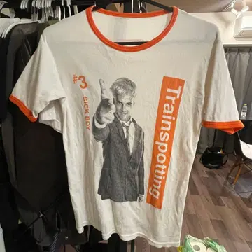 90s 영국제 Trainspotting 링거T셔츠 SICK BOY