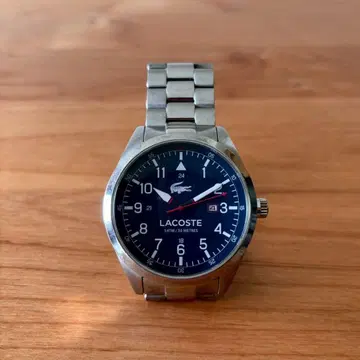 [ 고장 가능성 있음 ] LACOSTE 손목시계 쿼츠 네이비 다이얼