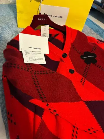MARC JACOBS 아가일 무늬 가디건 XS 25aw 택 포함 새상품