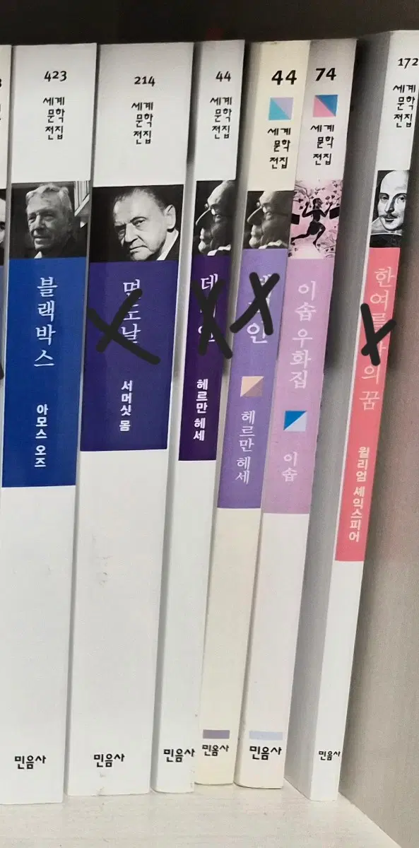 세계문학전집 및 소설책들