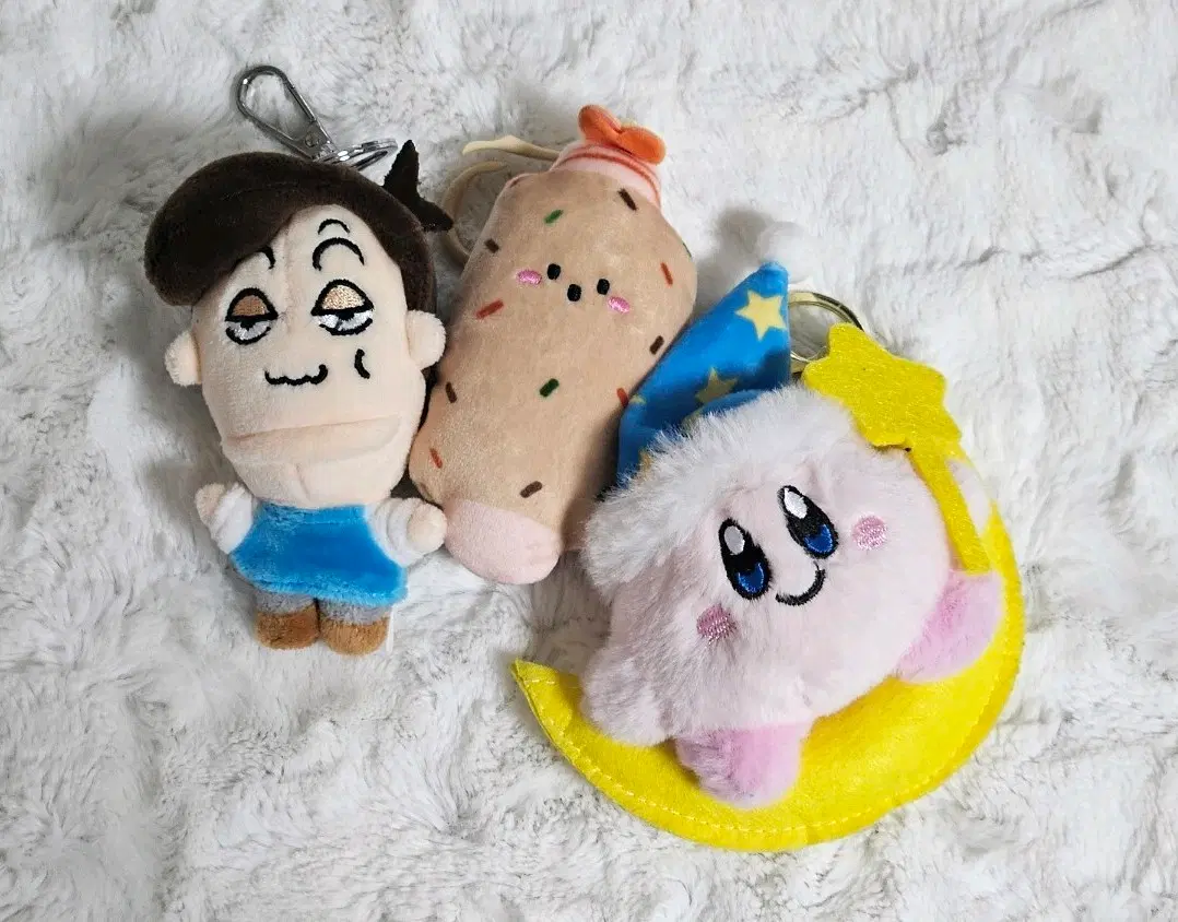 별의 커비 아기공룡둘리 고길동 새우 어묵 인형 키링