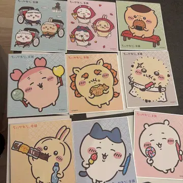 치이카와 (먼작귀) 모구모구 본포 트레이딩 미니 색지 묶음 판매