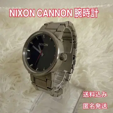 가동품 NIXON CANNON 손목시계 블랙 다이얼 닉슨 캐논 메탈