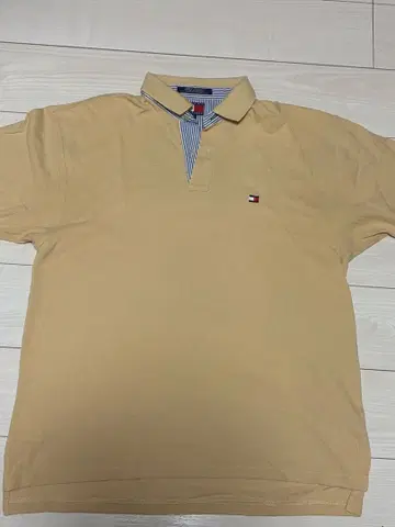 TOMMY HILFIGER 피케 셔츠 노랑 베이지 XL