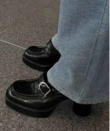 SQUARE LADY LOAFER [ 블랙/L size ] ameri