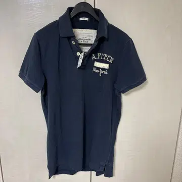 Abercrombie & Fitch 피케 셔츠 네이비 S 사이즈