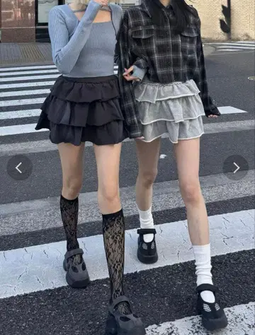 EMODA 티어드 미니 스커트