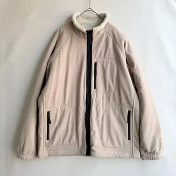 데드 올드 유니클로 무스탕 플리스 보아 자켓 네이비 택 XL