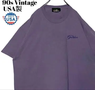 90s 빈티지 USA제 기업 로고 T셔츠 보라색 XL 리조트 호텔 티셔츠