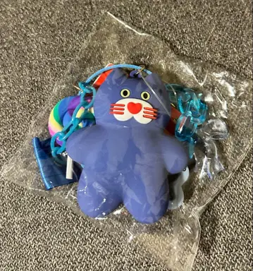 mojojojo 반짝반짝 마스코트 Nicky 키링 파랑 고양이 고양이