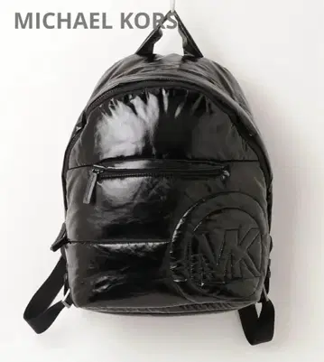 컨디션 최상 MICHAEL KORS 로고 백팩 블랙