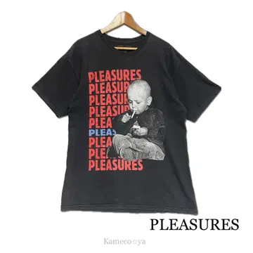 PLEASURES 스모킹 베이비 프린트 티셔츠 L 사이즈