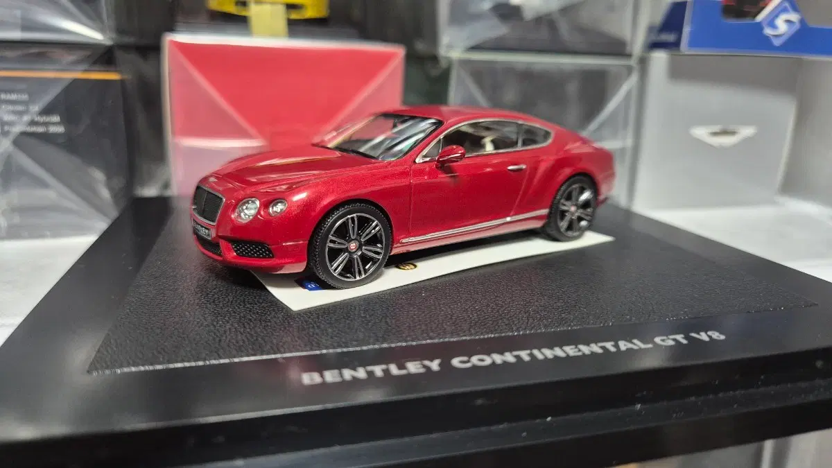 1/43 미니챔프 벤틀리(드래곤 레드) 모형,다이캐스트