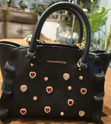 SAMANTHAVEGA 핸드백 블랙 하트 장식