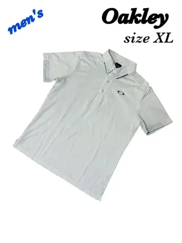 Oakley 오클리 피케 셔츠 남성용 XL LL 넉넉한 화이트 반팔