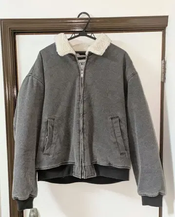 ZARA 보아 자켓 그레이 L 사이즈