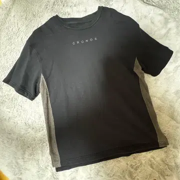 CRONOS 크로노스 T셔츠 로고 사이드 라인 파일 타월 그레이