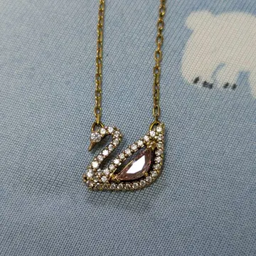 Swarovski 스완 로즈 골드 핑크 목걸이 여신 강림