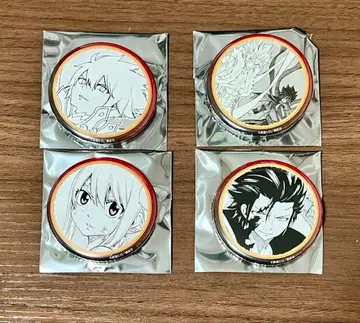 FAIRYTAIL 프린세스 카페 페어리 테일 캔뱃지 4개 세트