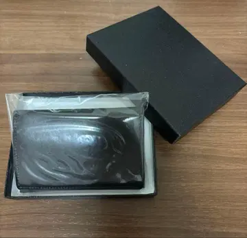 일본산 명함지갑 명함 케이스 천연 가죽 블랙 검정 오다세이