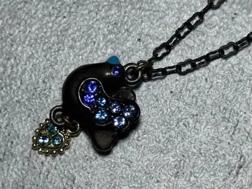 ANNA SUI 안나수이 새 모티브 목걸이 펜던트 블루 [ 308 ]