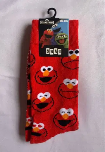 레어 Sesame Street 엘모 삭스 양말 새상품