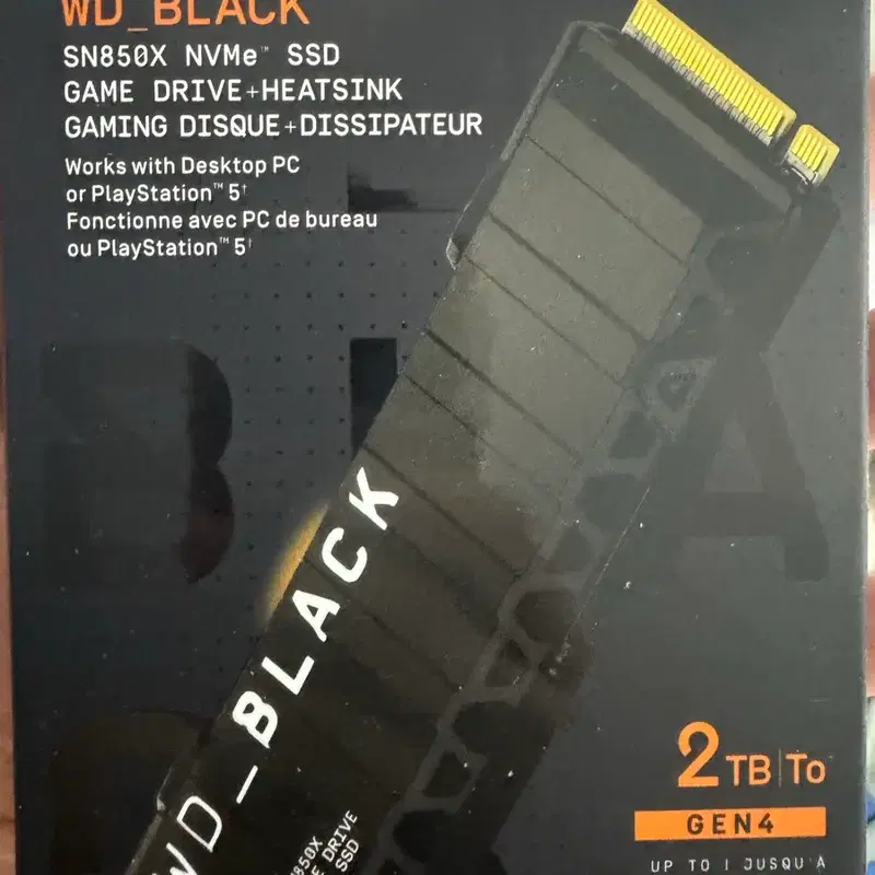 WD SN850X 2TB 히트싱크 모델 미개봉 새제품
