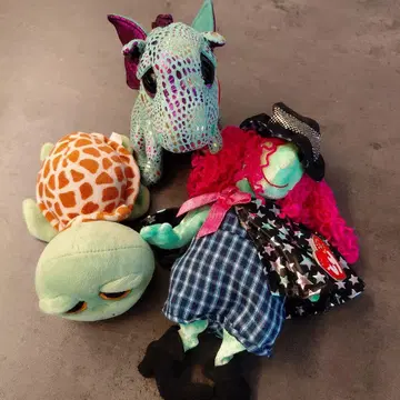 Ty Beanie Boos 봉제 인형 3세트
