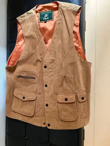 ORVIS 스웨이드 가죽 낚시용 조끼 M 사이즈