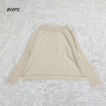 ROPE 로페 보트넥 돌먼 슬리브 긴팔 니트 38 M 아이보리